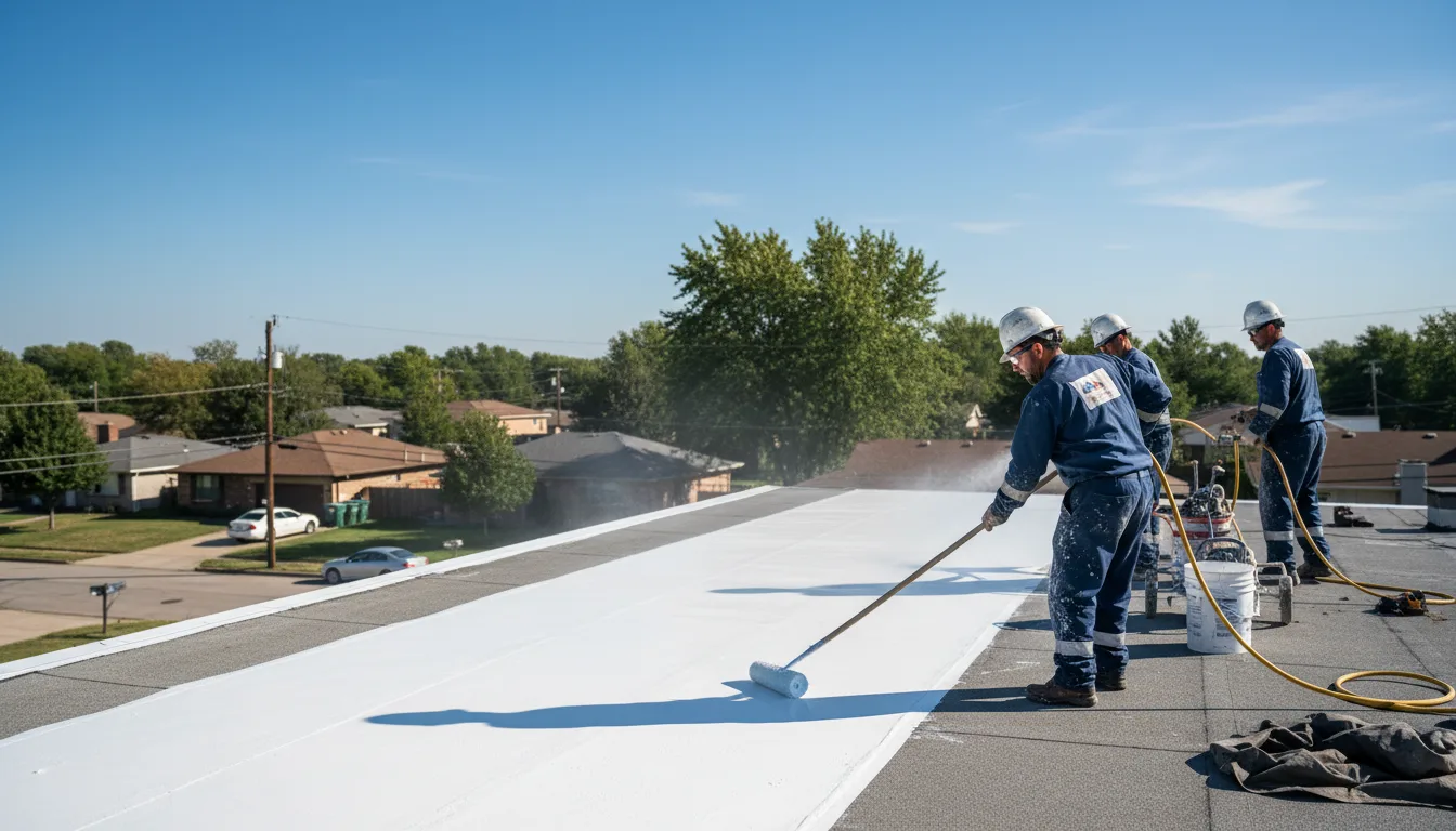 Commercial roof coating in Sherwood, AR near me